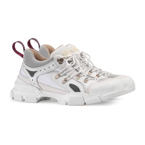 gucci flashtrek sneakers white on feet|Gucci flashtrek sneakers men.